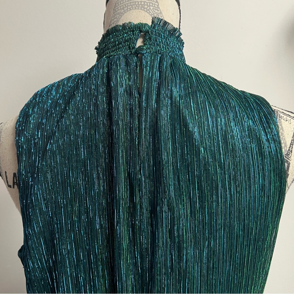 1. State Green Tiered Halter Midi Dress! - Picture 8 of 16